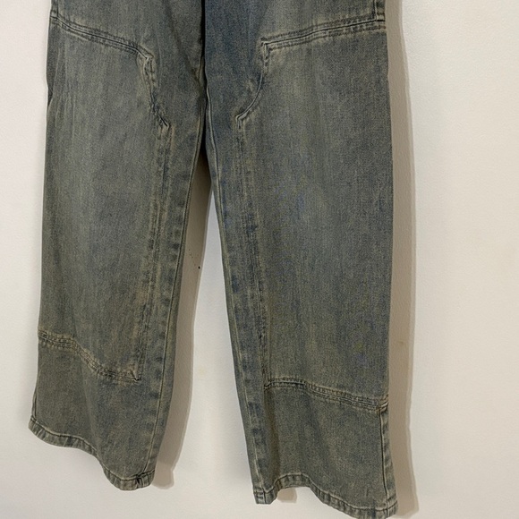 PacSun Faded Blue Denim Pants- Jessie High Rise Baggy - Picture 5 of 11